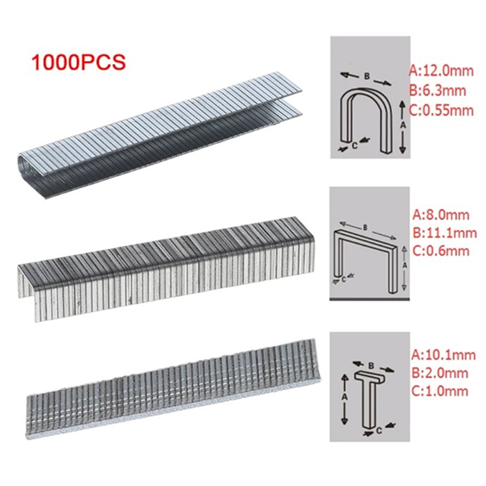 Stapler Heavy Duty - 1000Pcs U/Door/T Shaped Nail Shaped Stapler