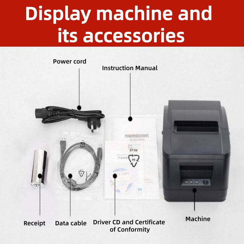 80mm POS Thermal Printer Auto  - огляд і ціна Receipt Printer