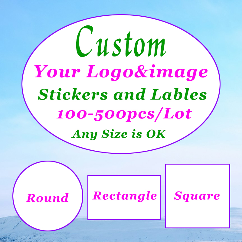 500-100Pcs Custom Stickers Cus - огляд і ціна Label Maker