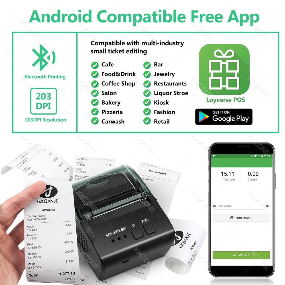 POS Receipt Mobile Mini Printe - огляд і ціна Commercial Book Printing Machines