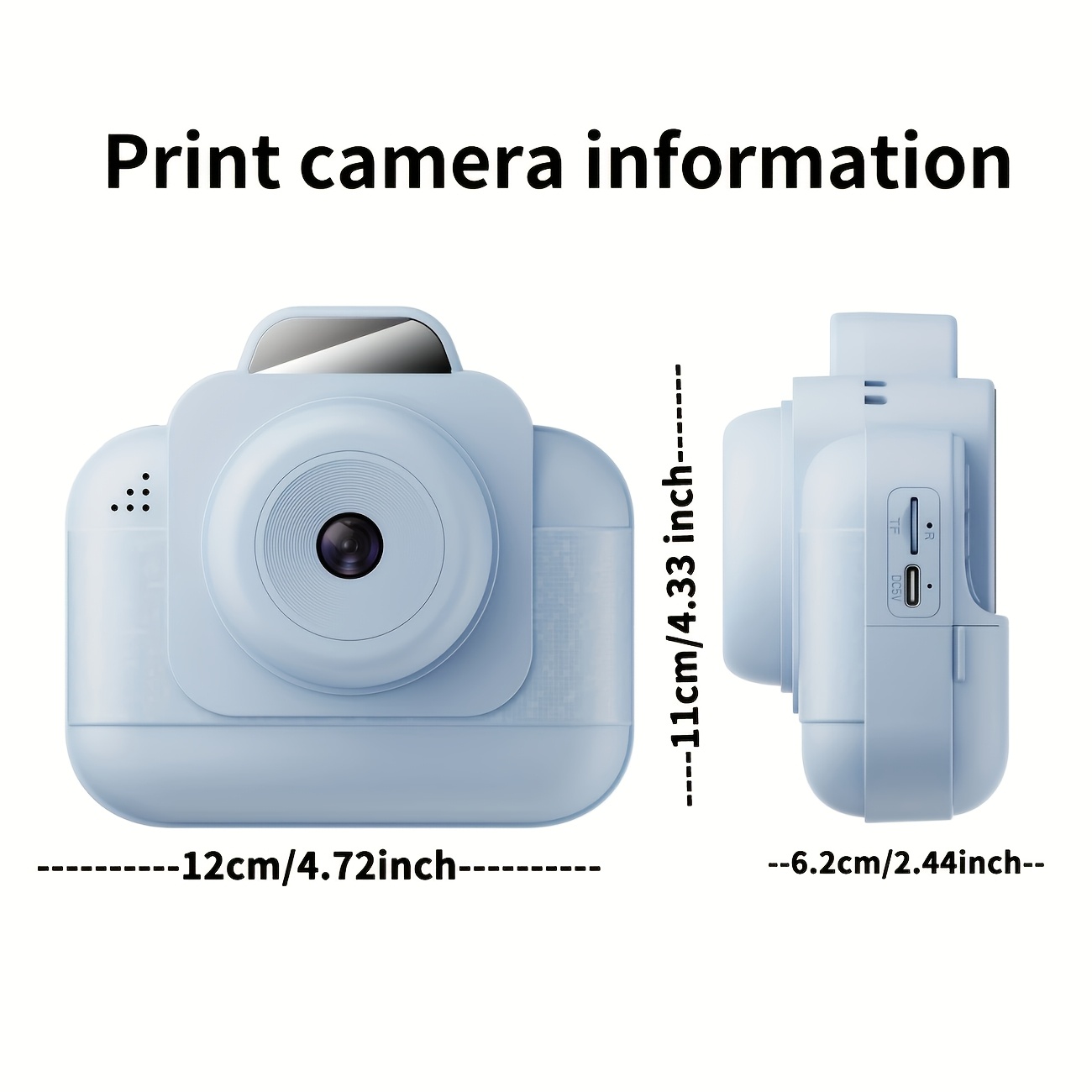 Portable photo printer (blue)  - огляд і ціна Thermal Printer