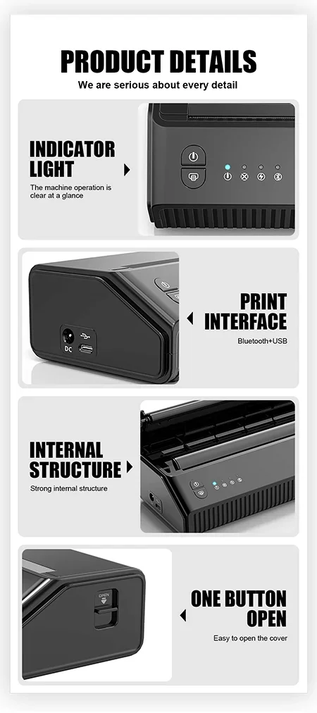 MHT-P8008  thermal tattoo tran - огляд і ціна Thermal Printer